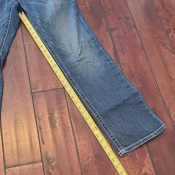 Ariat Blue Mr. Str Ivy Straight Leg Classic Jeans Suze 32R - Picture 6 of 11